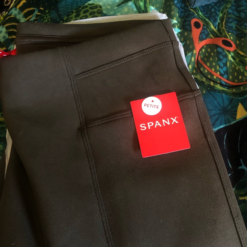 NWT Spanx faux suede legging petite medium